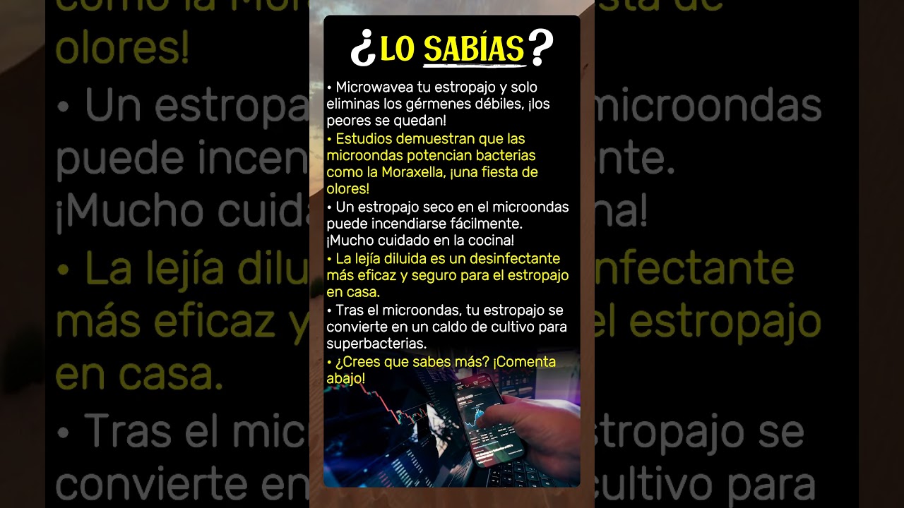 ¡Stop! Tu estropajo y el micro: la verdad oculta