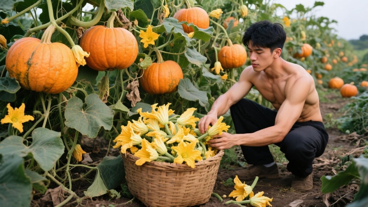 Transforming Fresh Pumpkin Blossoms Into A Silky And Refreshing Jelly Using Our Time-Honored Method.