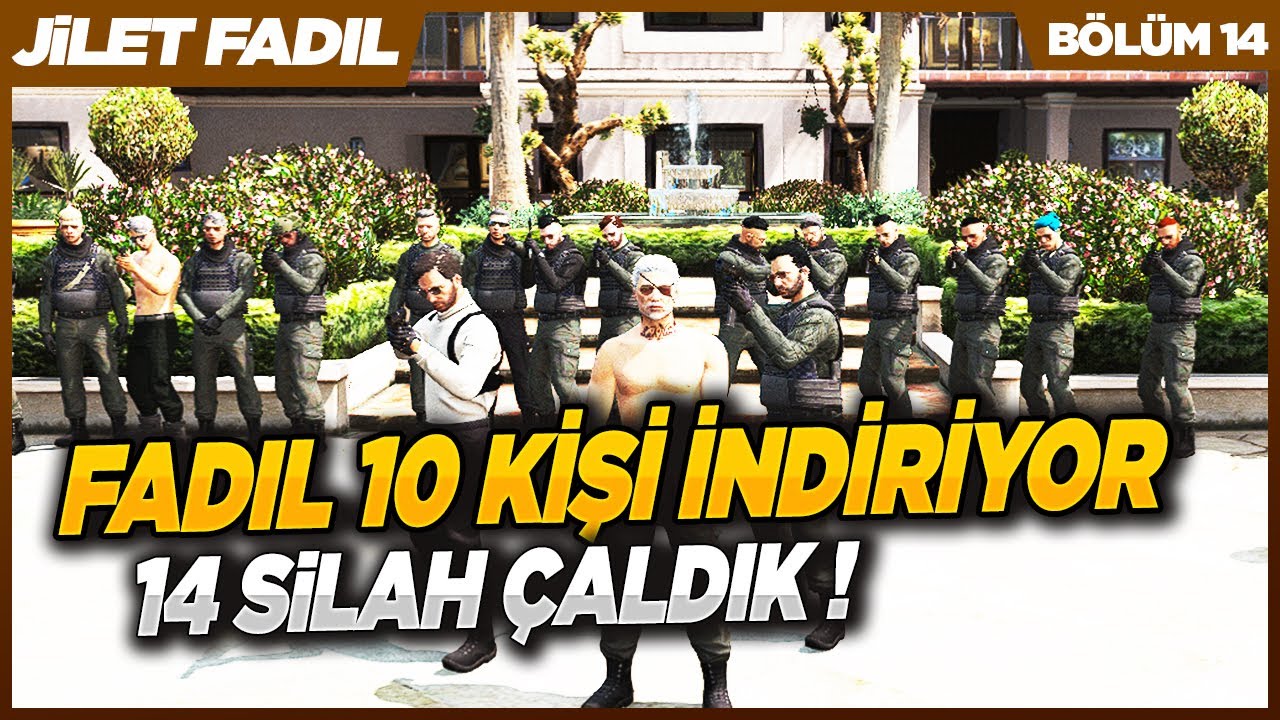 JİLET FADIL 10 KİŞİYİ İNDİRİYOR ! 14 SİLAH ÇALDIK (GTA 5 ROLEPLAY)