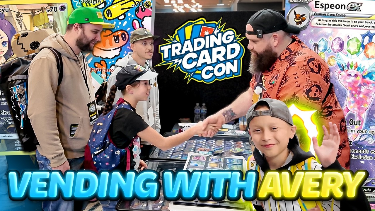 Avery’s Back and He’s Giving Away EVERYTHING! | Trading Card Con Portland Day 1 | Vendor POV
