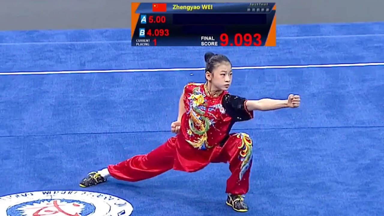 Zhengyao Wei 🇨🇳 🥇 9.09 score (Changquan B) 11th Junior Asian Wushu Championship 2023 at China