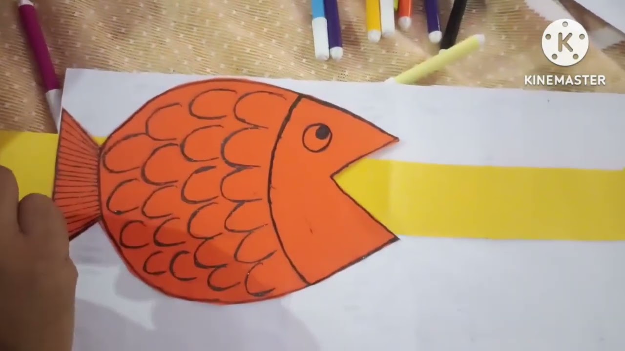 TLM for teaching subtraction in class 1st--Feed the fish😊📚📚➖➖