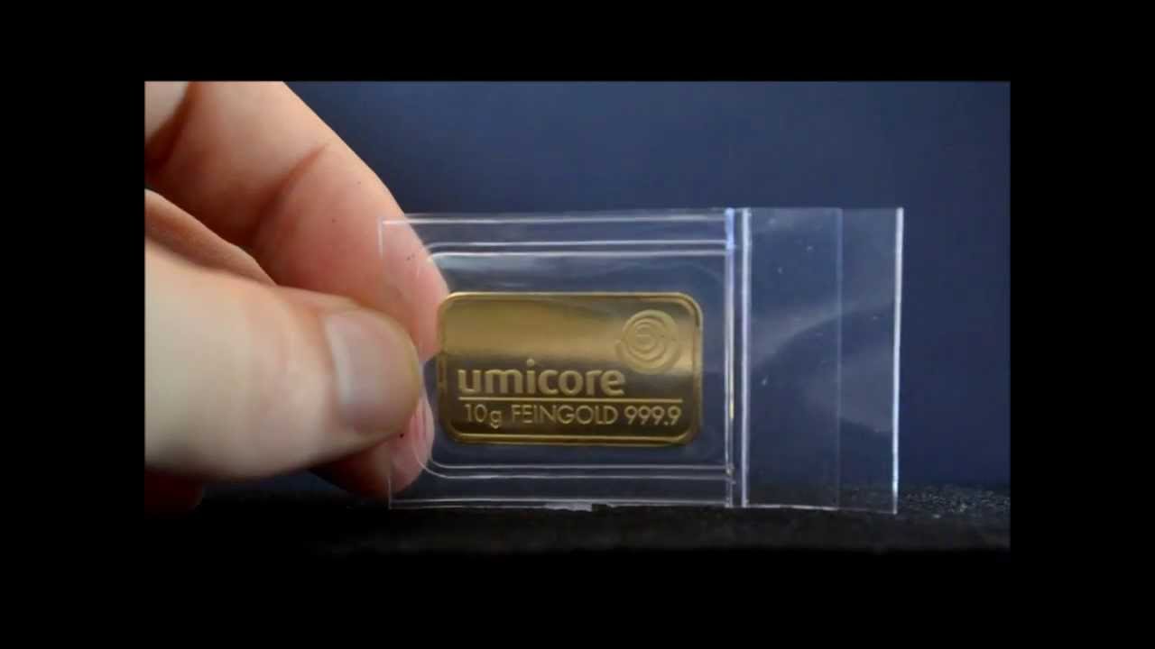 Umicore 10 gram goudbaar