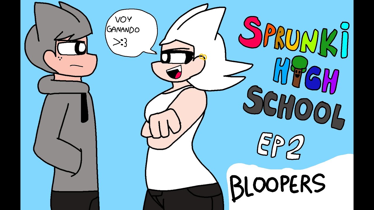 BLOOPERS (incredibox sprunki high school episodio 2) 🤣