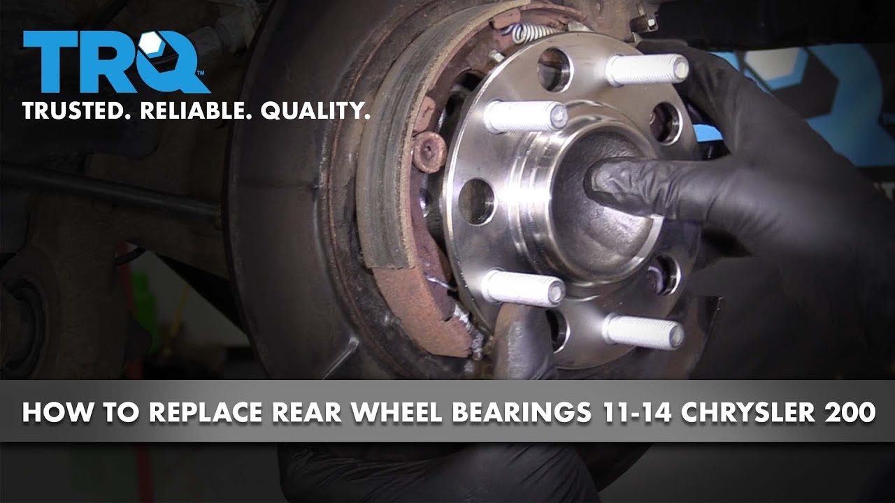 How to Replace Rear Wheel Bearing and Hubs 11-14 Chrysler 200