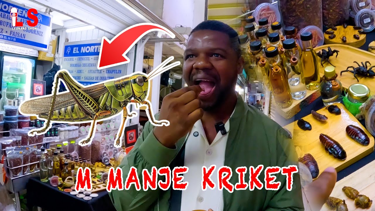 Mwen resi manje KRIKÈT nan MÉXIQUE 😱 🇲🇽 - Wap sezi wè kisam manje ankò 😂