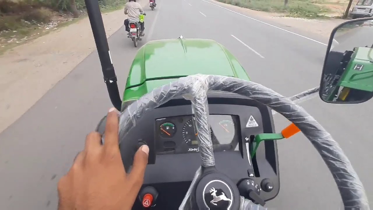 John deere 5105 Road Speed Test कितना भागता है 1घंटे मे #jdpunjab
