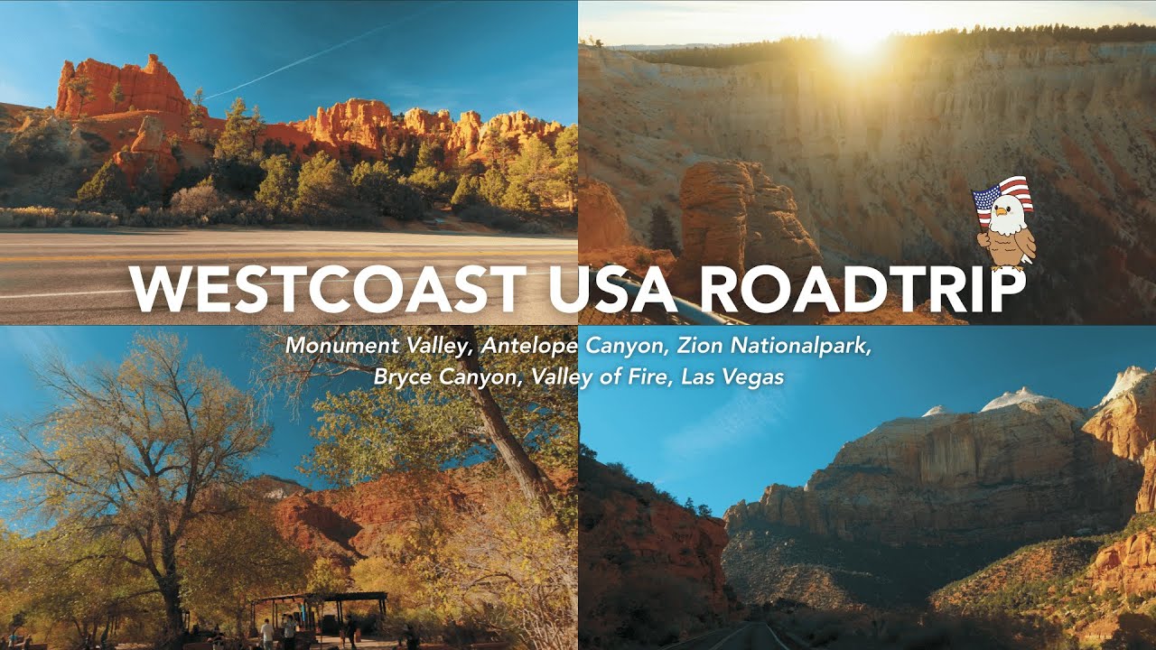 🇺🇸 WESTCOAST ROADTRIP VLOG • Antelope Canyon, Zion Nationalpark, Las Vegas & mehr 🌅🌿🎰