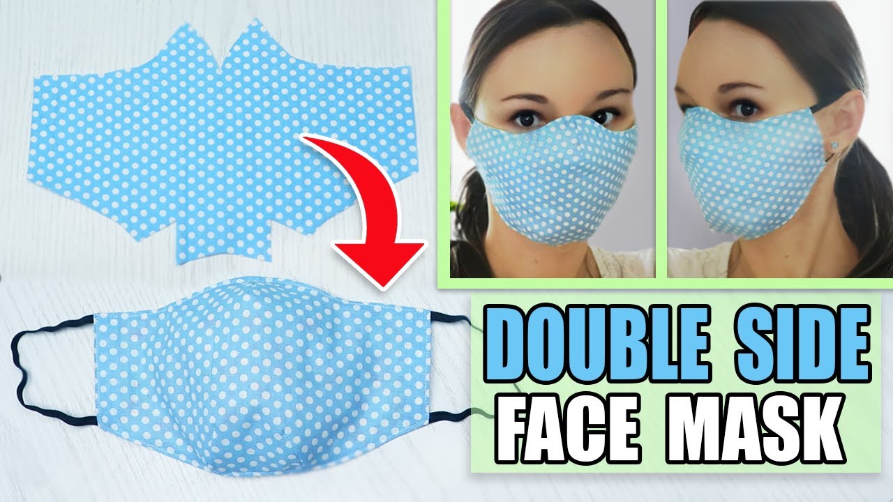DIY FACE MASK 😷 TO PROTECT FROM VIRUS STEP BY STEP TUTORIAL WITH MEASUREMENTS 👍