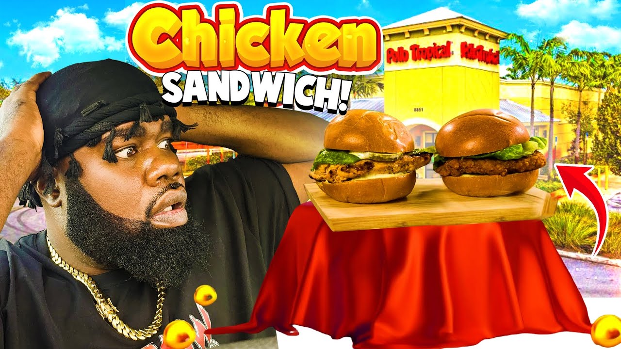 Trying the NEW Pollo Tropical Chicken Sandwich!