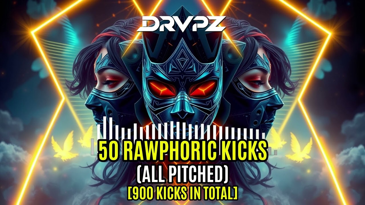 50 RAWPHORIC KICKS (ALL PITCHED) [900 KICKS IN TOTAL] #hardstyle #samplepack #rawstyle