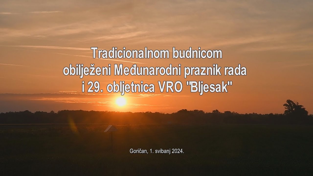 U Goričanu obilježeni Međunarodni praznik rada i 29. obljetnica VRO 
