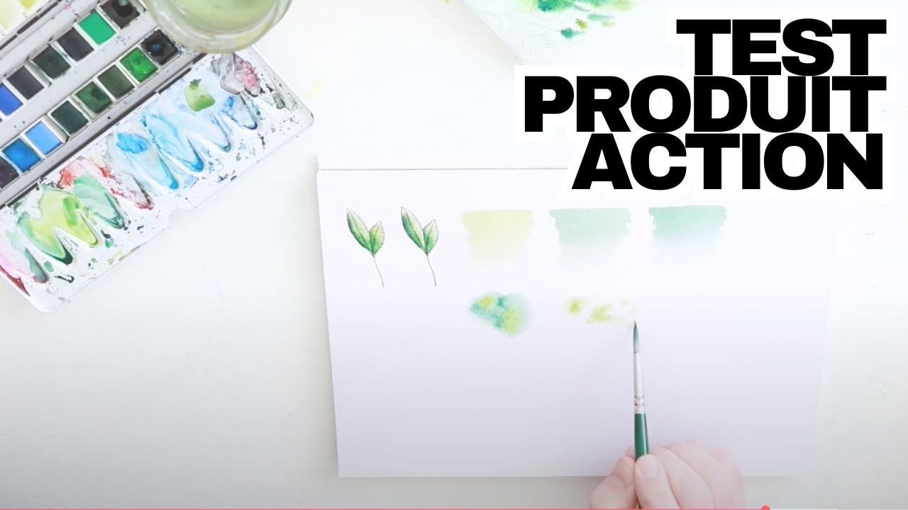 Test Produit Action｜Test papier aquarelle｜Mettre le papier à l’épreuve