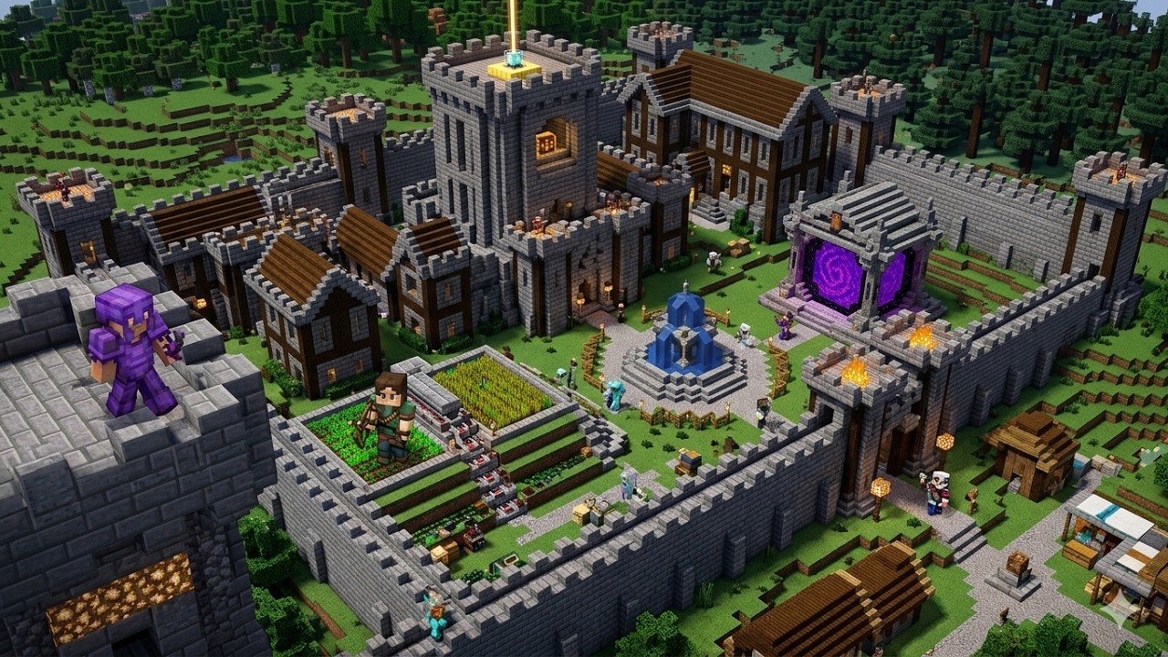 😱 JITEL QISHLOQDA ENG UZUN UYNI QURDI  | UZBEKCHA MINECRAFT