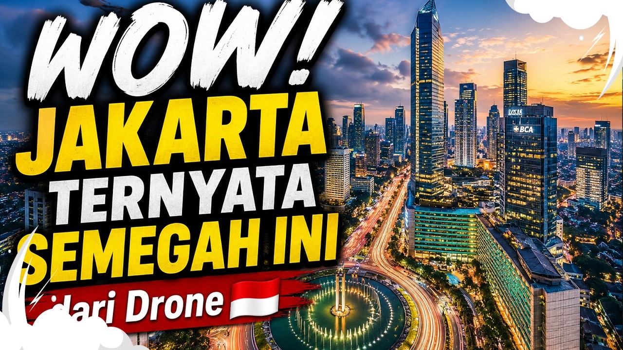 WOW! Jakarta Ternyata Semegah Ini dari Drone 🇮🇩
