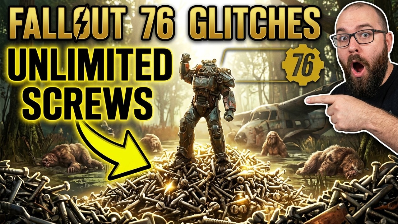 FALLOUT 76 GLITCHES UNLIMITED XP, SCREWS & CAPS AN HOUR