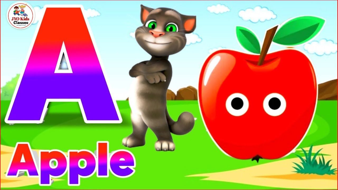 Phonics Song 2 with TWO Words in 3D - A For Apple🍎🍏- ABC Alphabet Songs with Sounds for Children's
