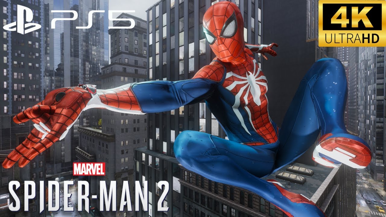 Marvel's Spider-Man 2 PS5 - Advanced Suit Peter Parker Free Roam Gameplay (4K 60FPS)
