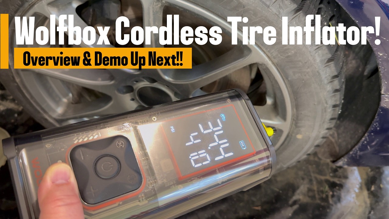 AIR Your Tires Up Fast w/ WOLFBOX Cordless Tire Inflator MegaFlow 24 Air Compressor Review!