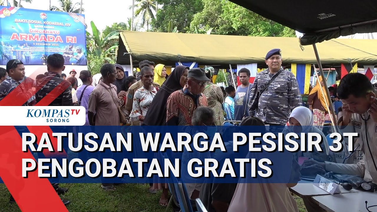 Layanan Kesehatan dan Baksos TNI Koarmada III Menyentuh Warga Pesisir Sorong