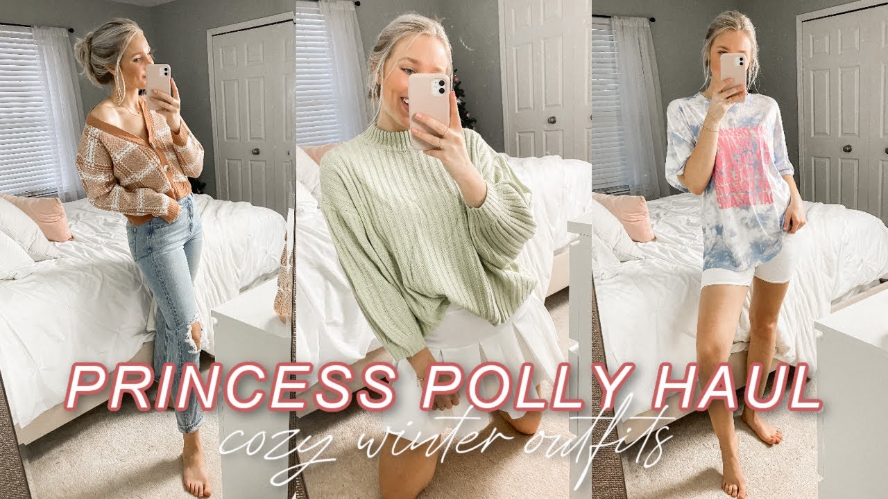 PRINCESS POLLY TRY ON HAUL | cozy winter outfits