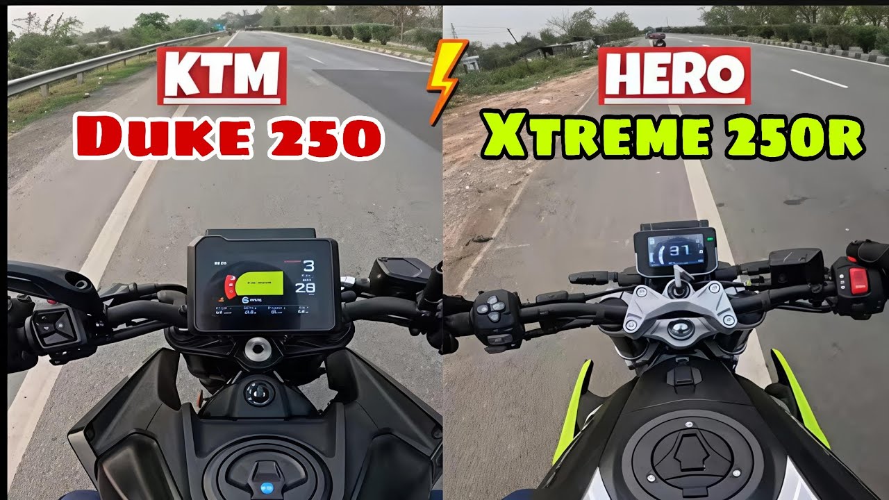 RIDE TEST 😱 || WHICH ONE IS BEST BIKE 🤔 ||  KTM DUKE 250🚀 VS HERO XTREME 250R 🚀 