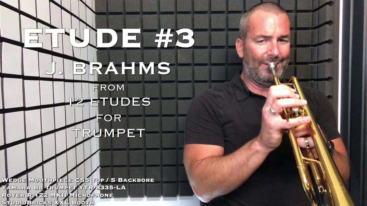 BRAHMS Etude #3 from 12 Etudes for Trumpet