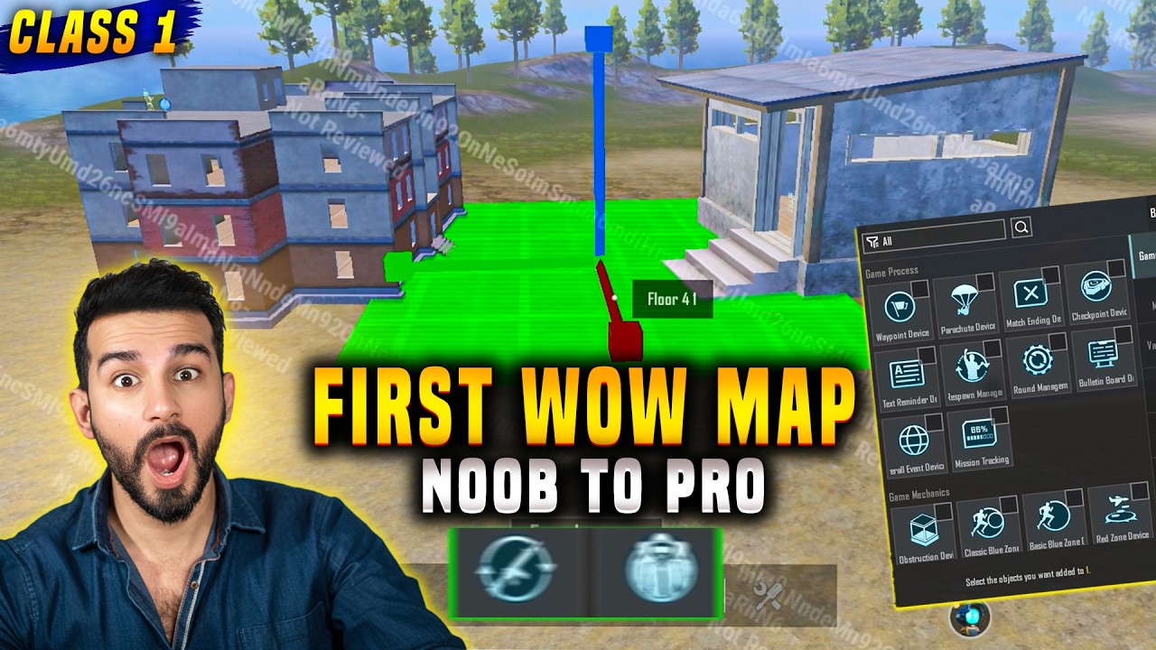 HOW TO CREATE YOUR FIRST WOW MAP IN PUBG MOBILE | COMPLETE BEGINNER GUIDE | GUNS, SPAWNS & DEVICES