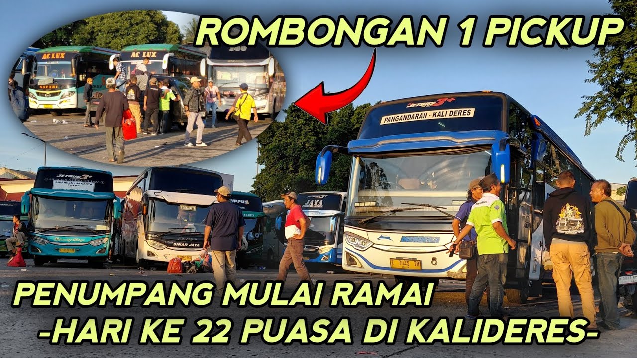 Dapat rombongan 1 pickup, Penumpang pemudik mulai ramai ● Hari ke 22 puasa di kalideres