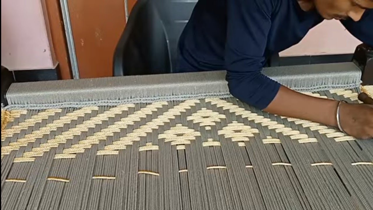 thana khinchne ke bad charpai Mein design Kaise dalen