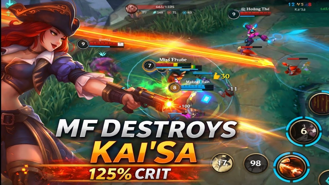 Miss Fortune 125% Crit & Attack Speed Build DESTROYS Kai'Sa | Diamond Rank Wild Rift Season 20