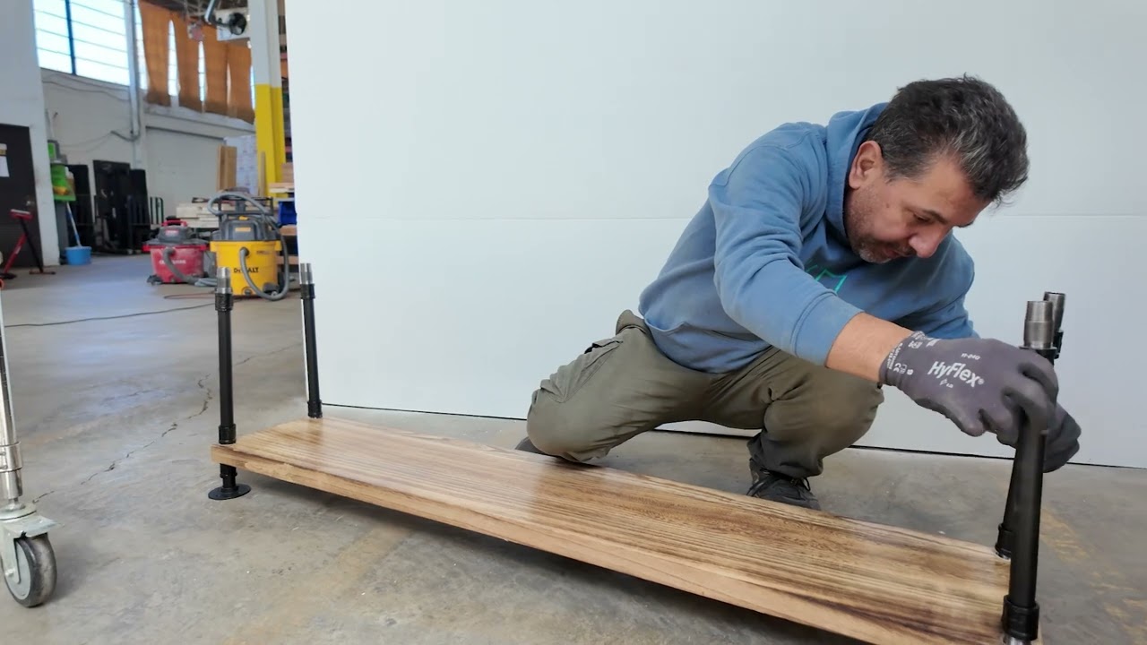 How to Assemble Our Pipe Bracket Floating Shelf, Easy Installation Guide from Our Storage in the USA