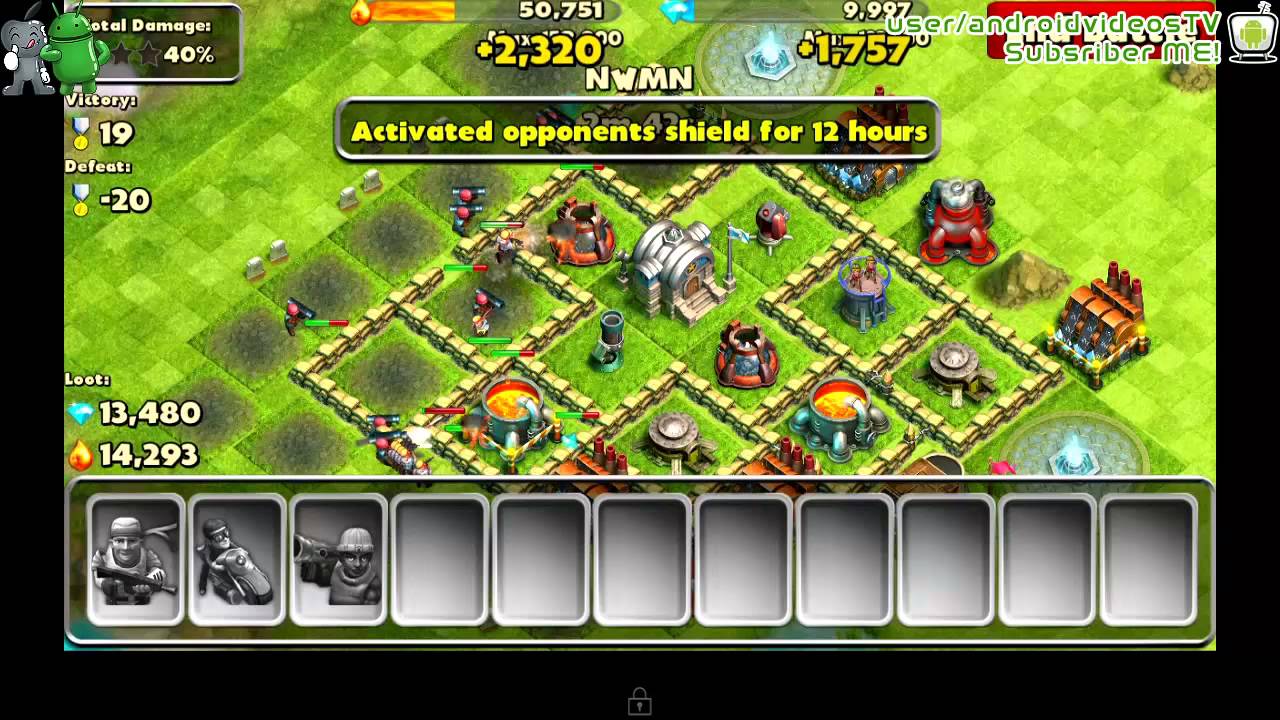 Android Battle Beach Attack (60 Grunts, 13 Commandos, 1 Dope Cycle)