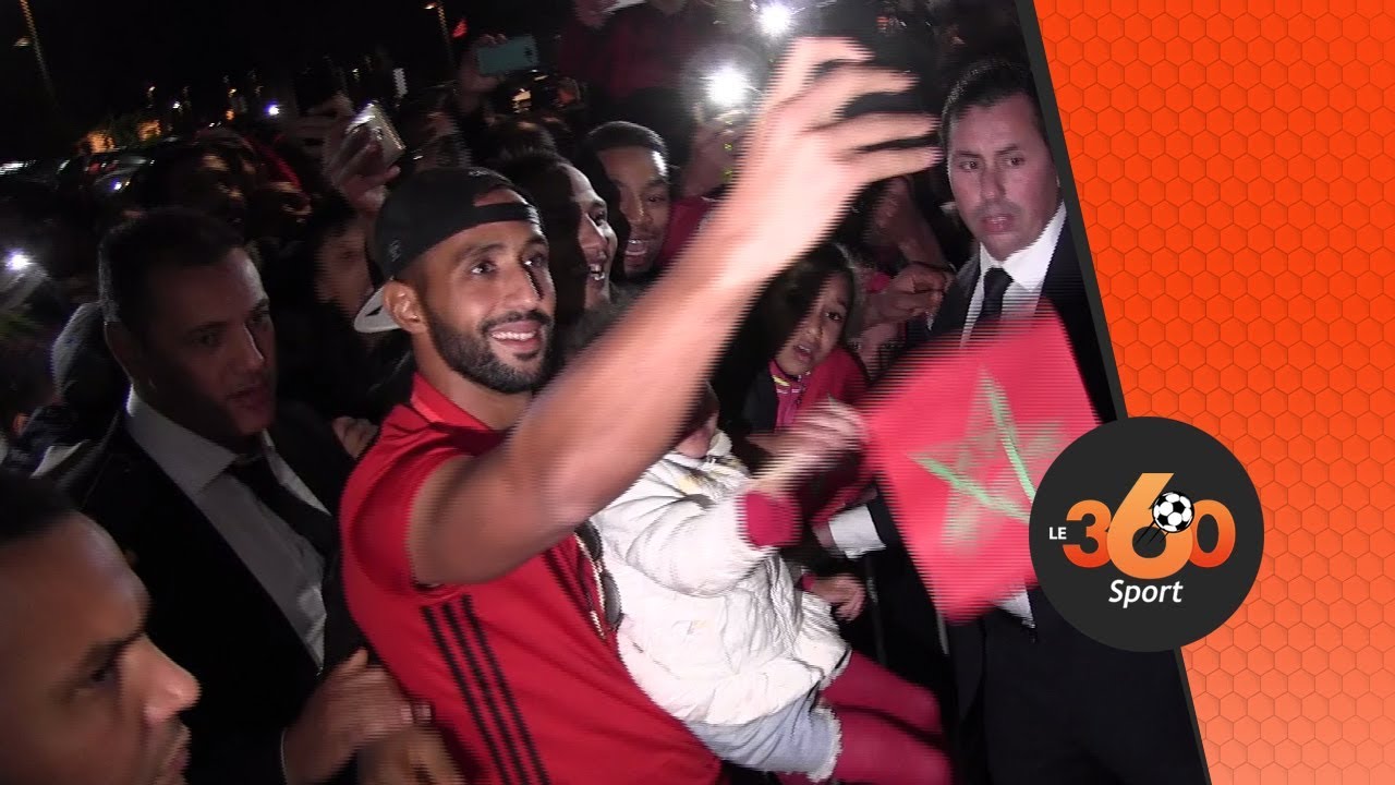 Le360.ma • بالفيديو استقبال المنتخب الوطني بحفاوة من طرف الجماهير المغربية