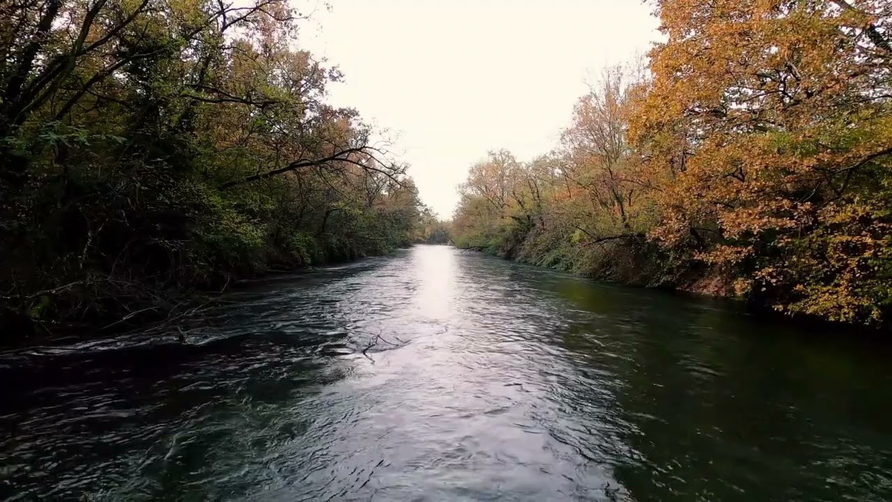 suono rilassante del fiume che scorre nella valle - ASMR