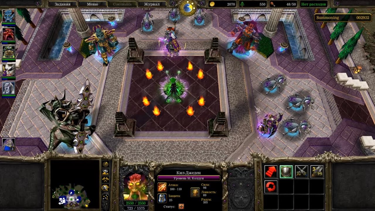 ILLIDAN'S NAGAS🔥& 12 HEROES VS ARCHIMONDE💥KILJAEDEN & BURNING LEGION🥶Undead 08 MOD Map Warcraft 3