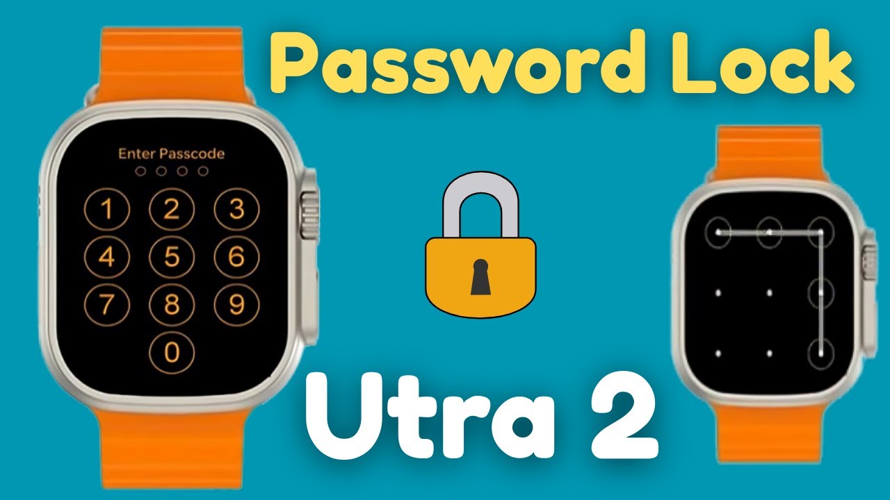 Ultra 2 smart watch me password kaise lagaye | How to Set Password in ultra 2 smartwatch #ultra2