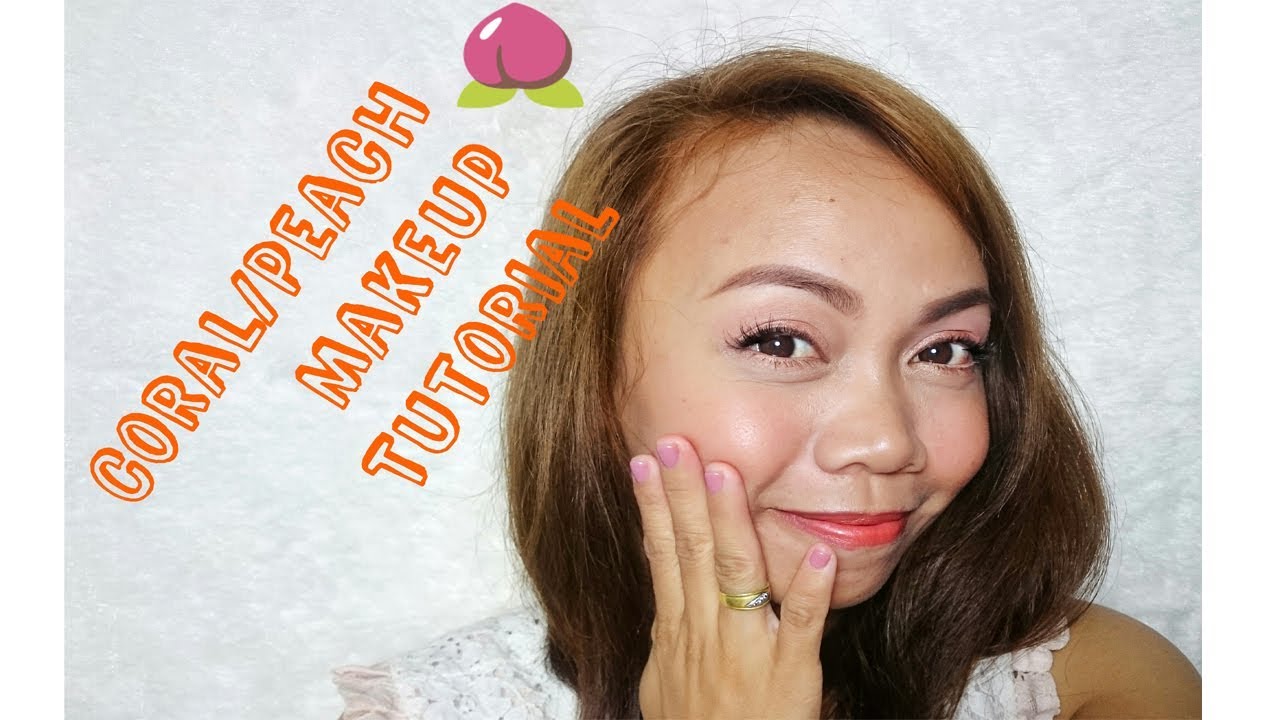 Coral Peachy Makeup Tutorial for everyday Makeup ? Cykaniki