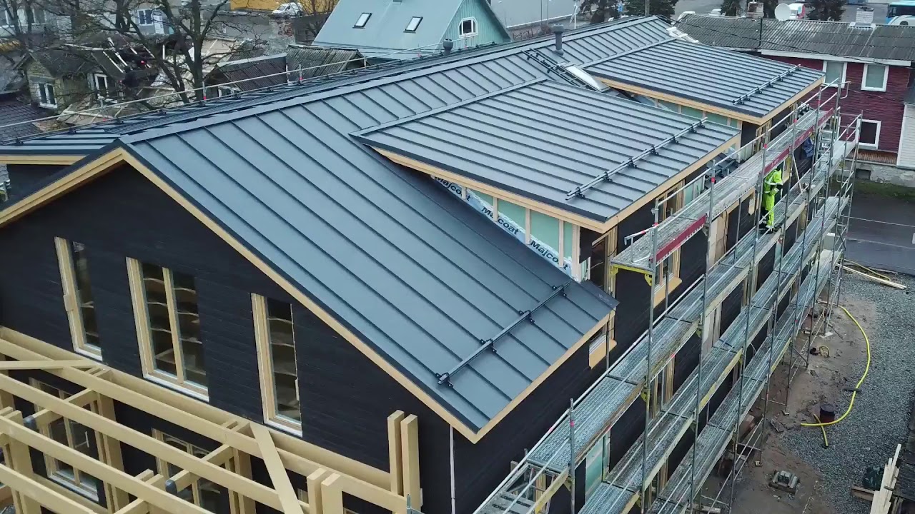 Prefab wooden element apartment building in Tallinn
