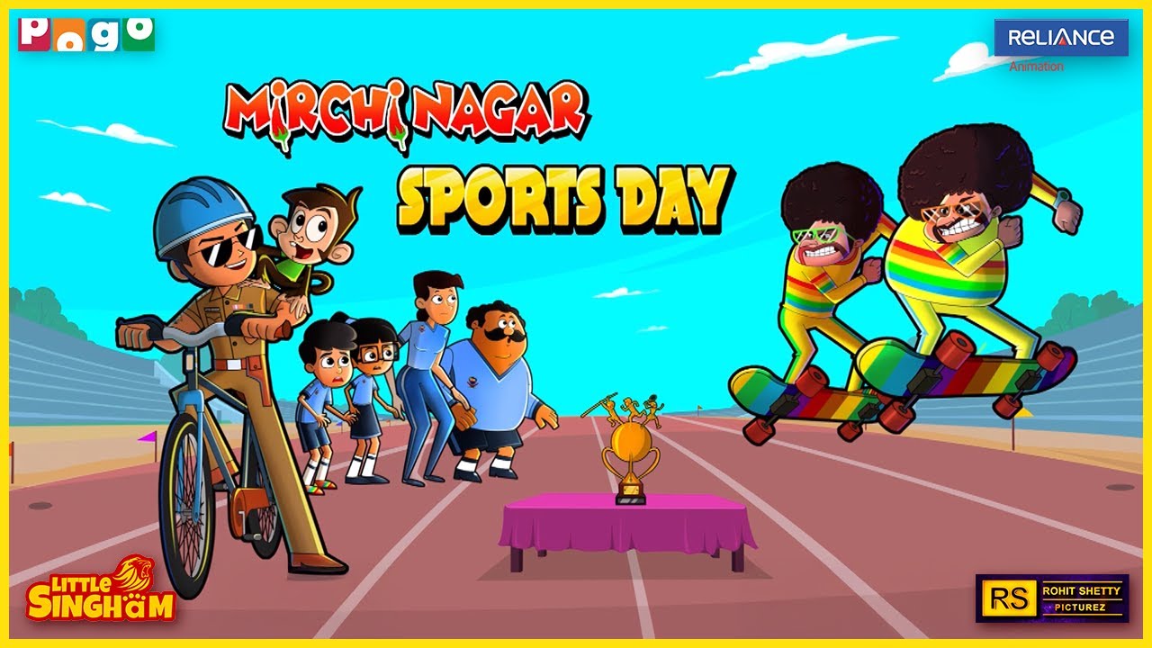 Mirchi Nagar Sports Day 🏆💥 | Little Singham vs Lakkad-Bagga | Pogo TV | Kids Cartoon