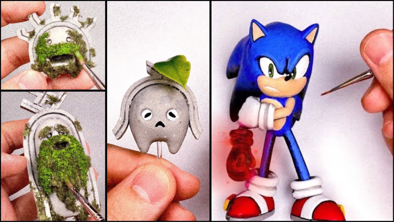 Создать Sonic (Gitch Arm) & Koco с помощью Clay / Sonic Frontiers [kiArt]