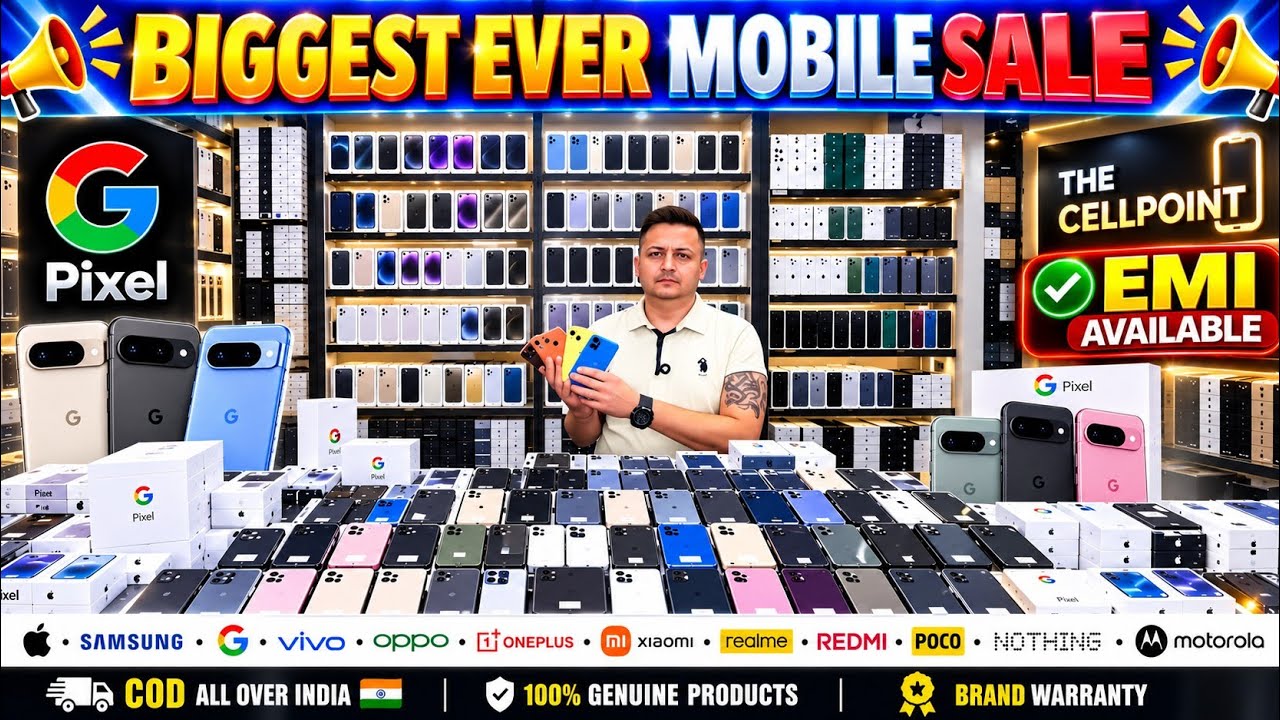 Biggest sale of used old secondhand iPhone Google pixel Samsung ultra vivo oneplus  mobiles in delhi