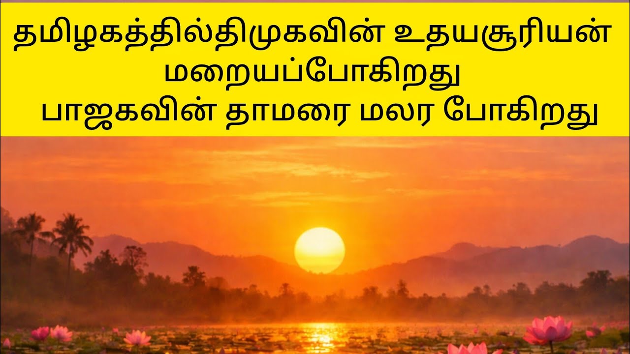 இந்தியா முழுவதிலும் பிரகாசமாக தாமரை மலரும் நிலையில் l தமிழகத்தில் ஏன் தாமரை மலராது l BJP vs dmk CM 
