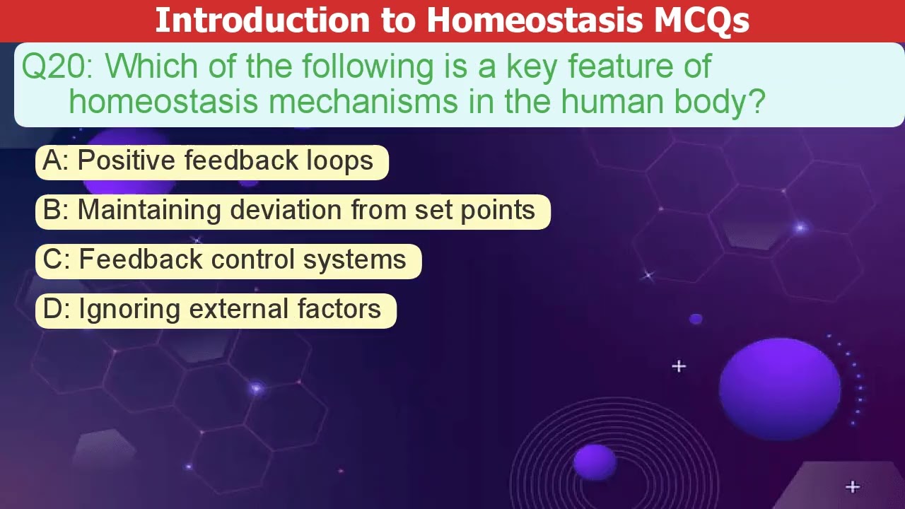 Homeostasis Unlocked: Test Your Knowledge with MCQs! #Biology #Homeostasis #MCQ