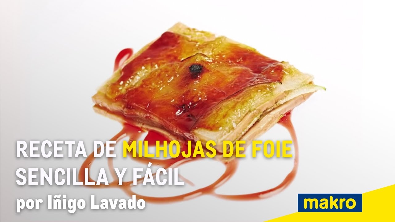 Receta de milhojas de foie sencilla y fácil por Iñigo Lavado