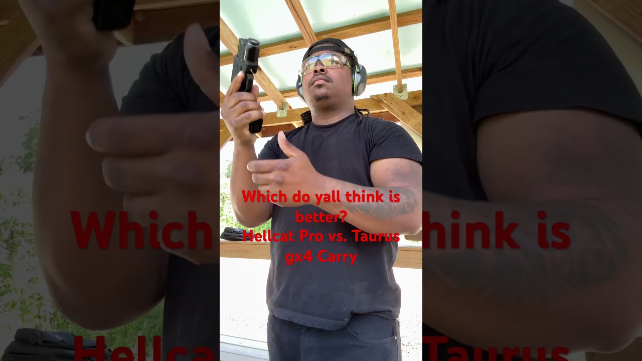Hellcat pro vs. Taurus Gx4 carry #hellcatpro #taurus #9mmpistol #shortsvideo