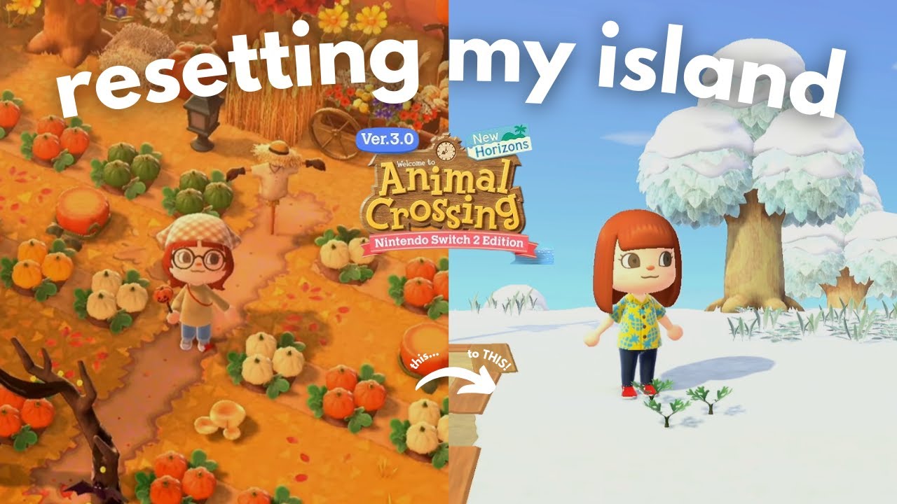 restarting my animal crossing new horizons island 🌲 getting ready for 3.0!