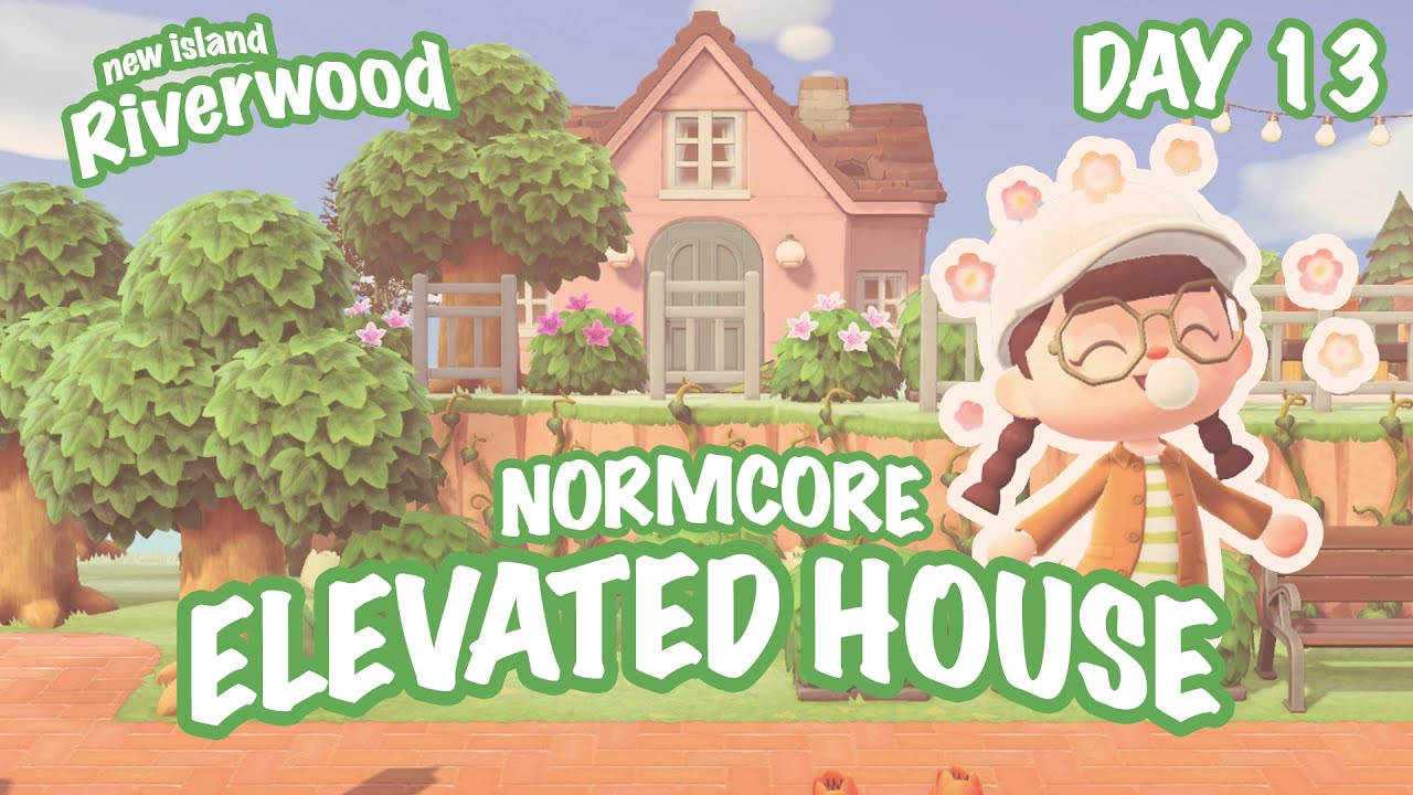 NORMCORE ELEVATED HOUSE 🏡 Front Yard Ideas | Animal Crossing New Horizons