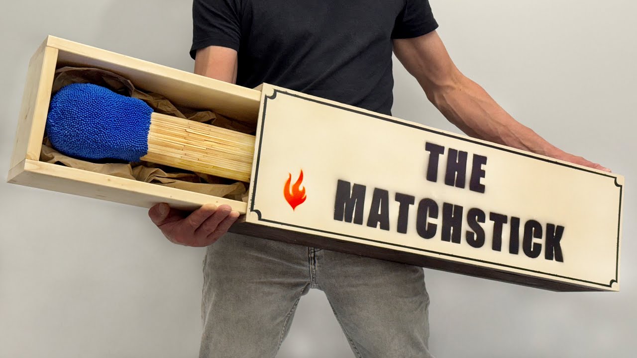 I Built INSANE GIANT Matchstick From SMALL Matches!