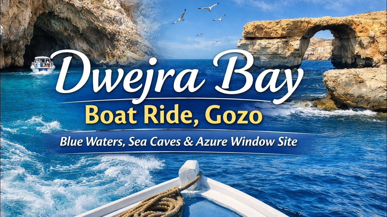 Dwejra Bay Boat Ride, Gozo | Blue Waters, Sea Caves & Azure Window Site
